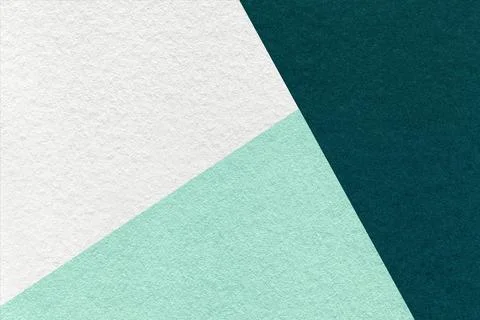 Texture craft white, mint and teal paper background, macro. Vintage cardboard Stock Photos