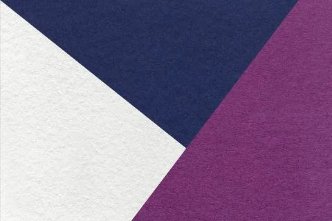 Texture of craft white, navy blue and violet shade color paper background, ma Stock Photos