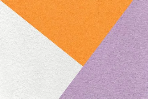 Texture craft white, orange and violet shade paper background, macro. 写真素材