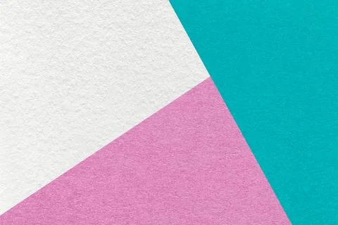 Texture of craft white, pink and cyan shade color paper background 写真素材