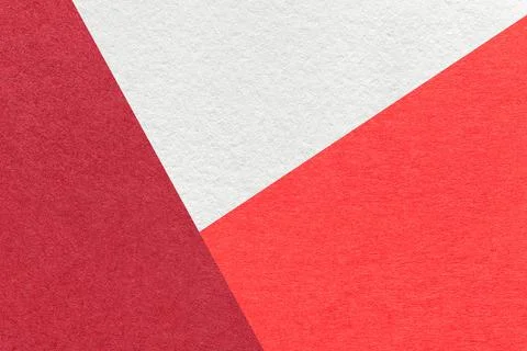 Texture of craft white, red and scarlet color paper background, macro. Stock Illustration