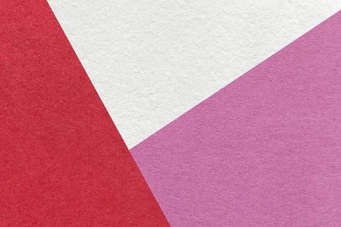Texture of craft white, red and lilac color paper background, macro. 스톡 일러스트
