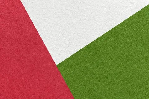 Texture of craft white, red and green color paper background, macro. Stock Illustration