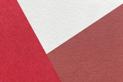 Texture of craft white, red and maroon color paper background, macro. Stock Illustration