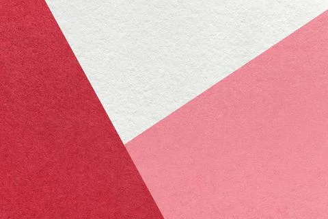 Texture of craft white, red and pink color paper background. Vintage cardboar 写真素材