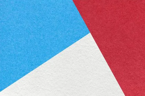 Texture of craft white, red and blue color paper background, macro. Foto stock