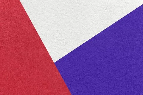 Texture of craft white, red and navy blue color paper background, macro. Foto stock