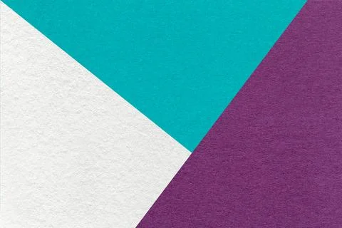 Texture of craft white, violet and cyan shade color paper background, macro. Stock Photos