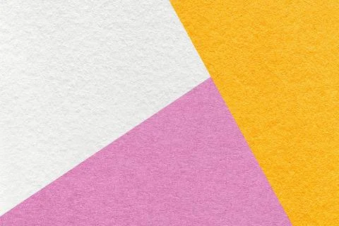 Texture of craft white, yellow and pink shade color paper background, macro. Illustration
