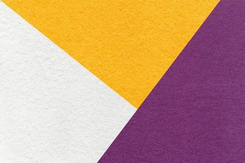 Texture of craft white, yellow and purple shade color paper background, macro Stock Photos