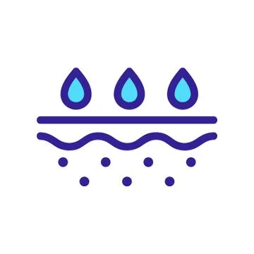 The texture of the cream icon is a vector. Isolated contour symbol illustration 库存插图