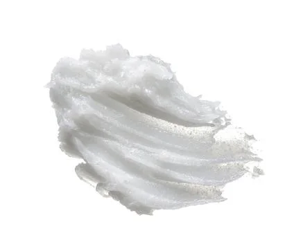 Texture of cream on white background Stock Photos