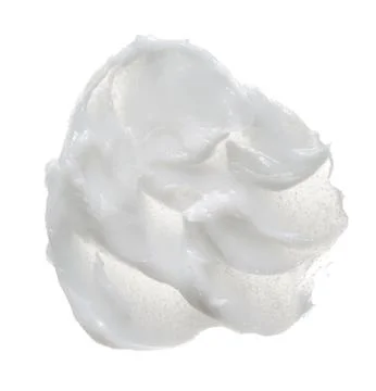 Texture of cream on white background Stock Photos