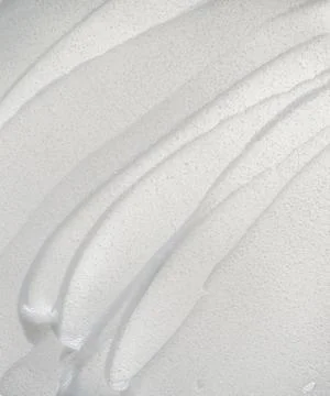 Texture of cream on white background Foto stock