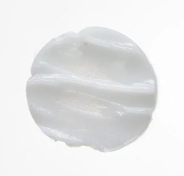 Texture of cream on white background Stock Photos