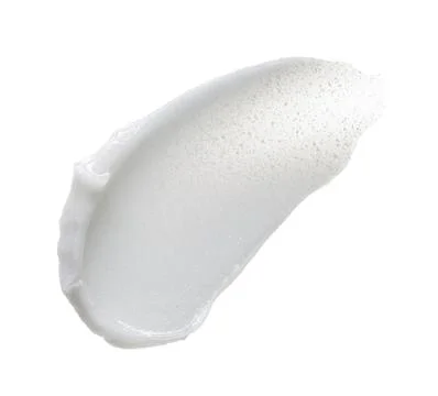 Texture of cream on white background Stock Photos