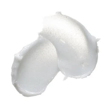 Texture of cream on white background Stock Photos