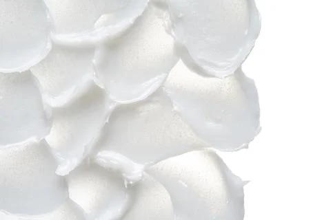 Texture of cream on white background Stock Photos