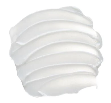 Texture of cream on white background Stock Photos