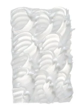 Texture of cream on white background Stock Photos