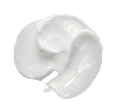 Texture of cream on white background Stock Photos