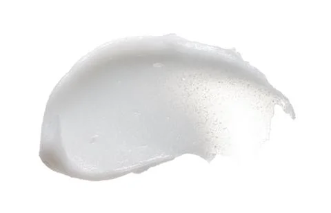 Texture of cream on white background Stock Photos