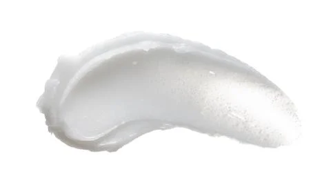 Texture of cream on white background Stock Photos
