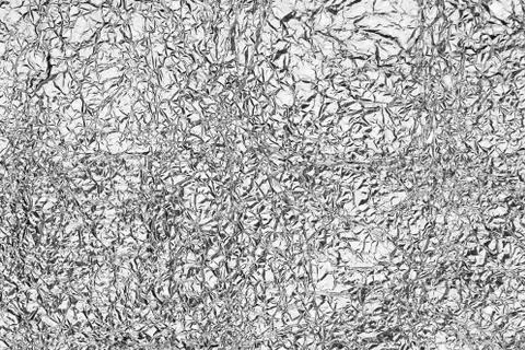 Texture of crumpled foil Stock Photos