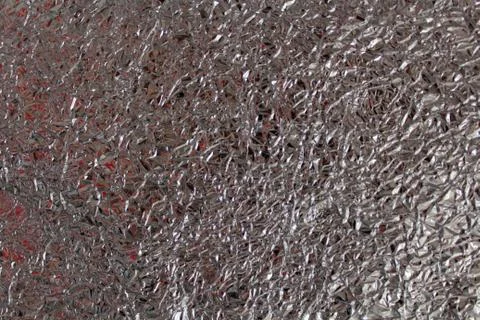 The texture of the crumpled foil Foto stock