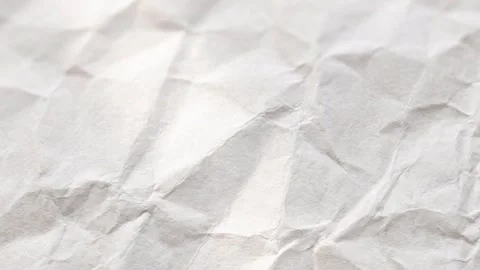 Texture of crumpled white paper background, animated background Video stock 333977555