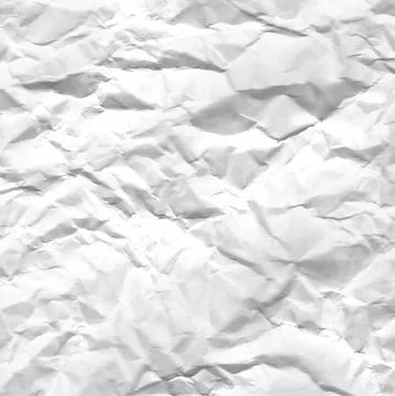 Texture of crumpled white paper Stock Illustration
