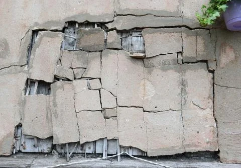 Texture of damaged concrete wall 写真素材
