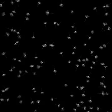 Texture from dandelion seeds Stock Illustration