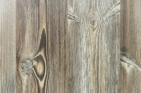 Texture of dark aged wood. Panel with rough boards for wall decor. Stock Photos