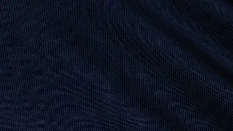 Texture of Dark Blue Cotton Fabric, Waves, Background, Unique Design, Exclusive Stock Footage 302182909