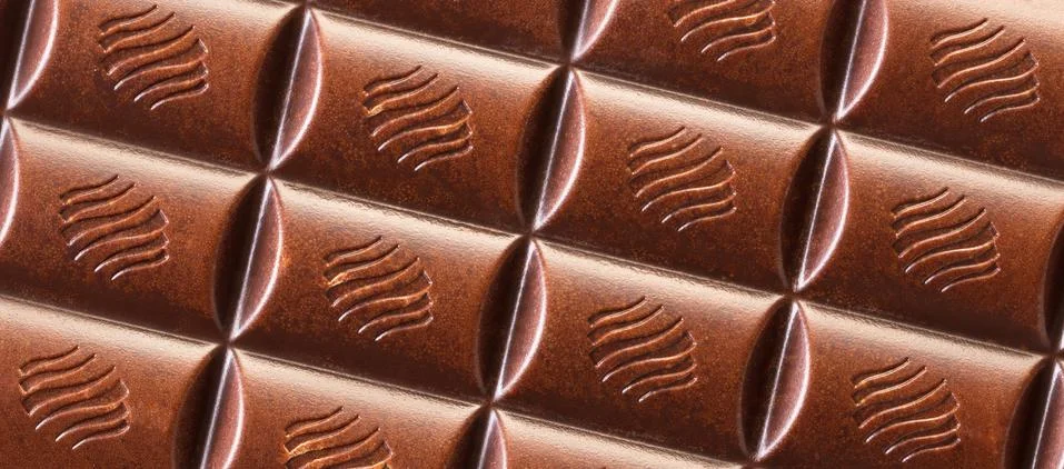 Texture of dark chocolate close-up Foto stock