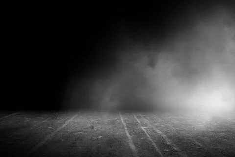 Texture dark concrete floor with mist or fog Illustrazione stock