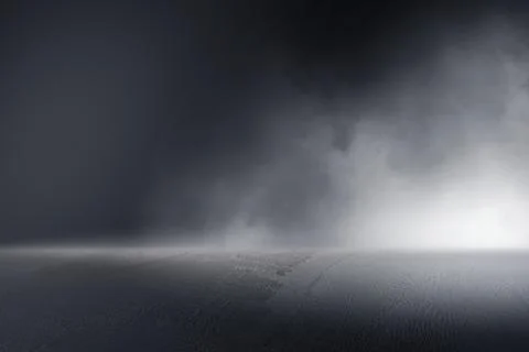 Texture dark concrete floor with mist or fog Illustrazione stock