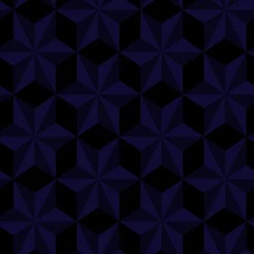 Texture dark star vector seamless background with triangles. Blue gradient .. 스톡 일러스트