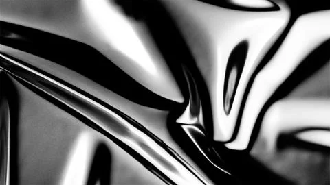 Texture of dark wave metallic background. Metallic liquid surface for wallpaper Stock Illustration