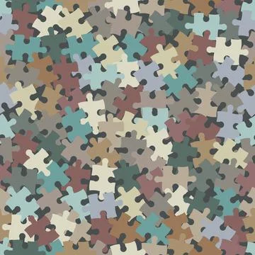 Texture decorative camouflage seamless pattern. Abstract vector illustration Stockillustratie