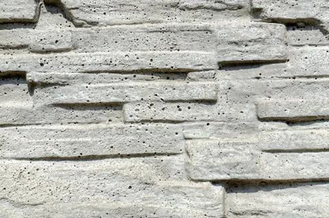 Texture decorative concrete fence, background Stock Photos