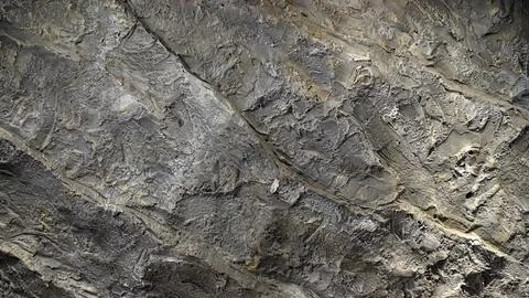 Texture decorative gray plaster imitating the old peeling wall. Grey textur.. Stock Photos