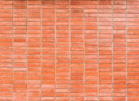 Texture of decorative old red brick wall surface Stock Photos