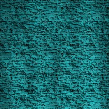 Texture of decorative plaster wall in a turquoise shade Stock Illustration