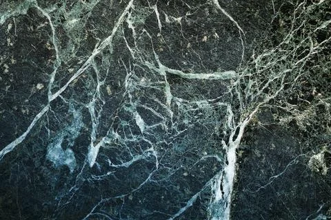 Texture of deep green marble stone, close up, front view Foto stock