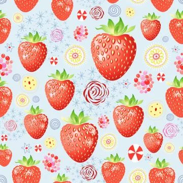Texture of a delicious strawberry Illustrazione stock