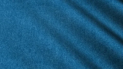 Texture of Denim Fabric, Waves, Background, Unique Design, Exclusive, Jeans Stock Footage 302180658