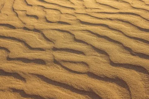 Texture desert sand. Stock Photos