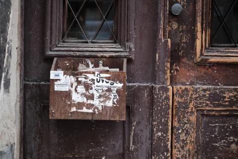 The texture of the door Stock Photos